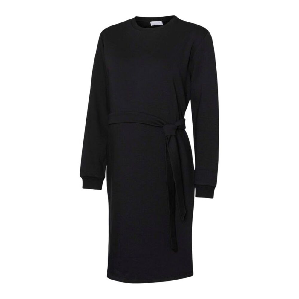 Mamalicious Womens/Ladies Relaxed Fit Maternity Sweatshirt Dress / Black